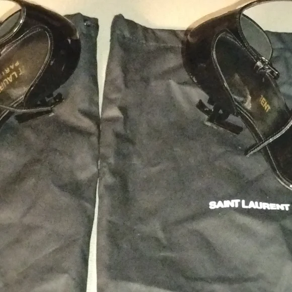 COPY - Saint Laurent Black Patent Leather Stiletto Heels